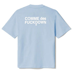 Comme Des Fuckdown Blue Cotton Women T-Shirt - T-Shirts