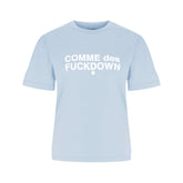 Comme Des Fuckdown Blue Cotton Women T-Shirt - XS - T-Shirts