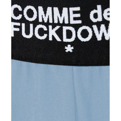 Comme Des Fuckdown Blue Polyester Women Palazzo Pants - Pants