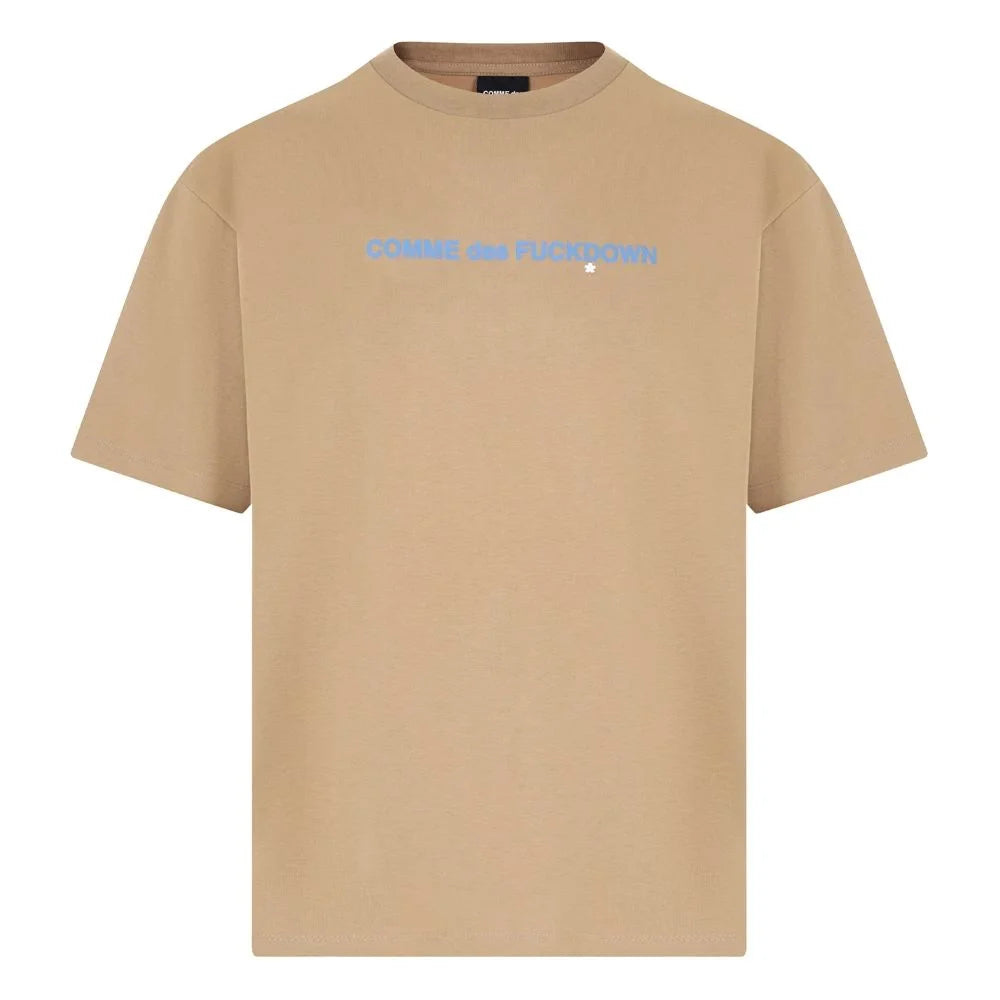 Comme Des Fuckdown Brown Cotton T-Shirt - XXL - T-Shirts