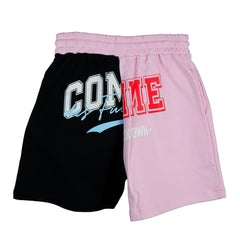 Comme Des Fuckdown Chic Two-Tone Graphic Shorts - XS - Jogger Shorts