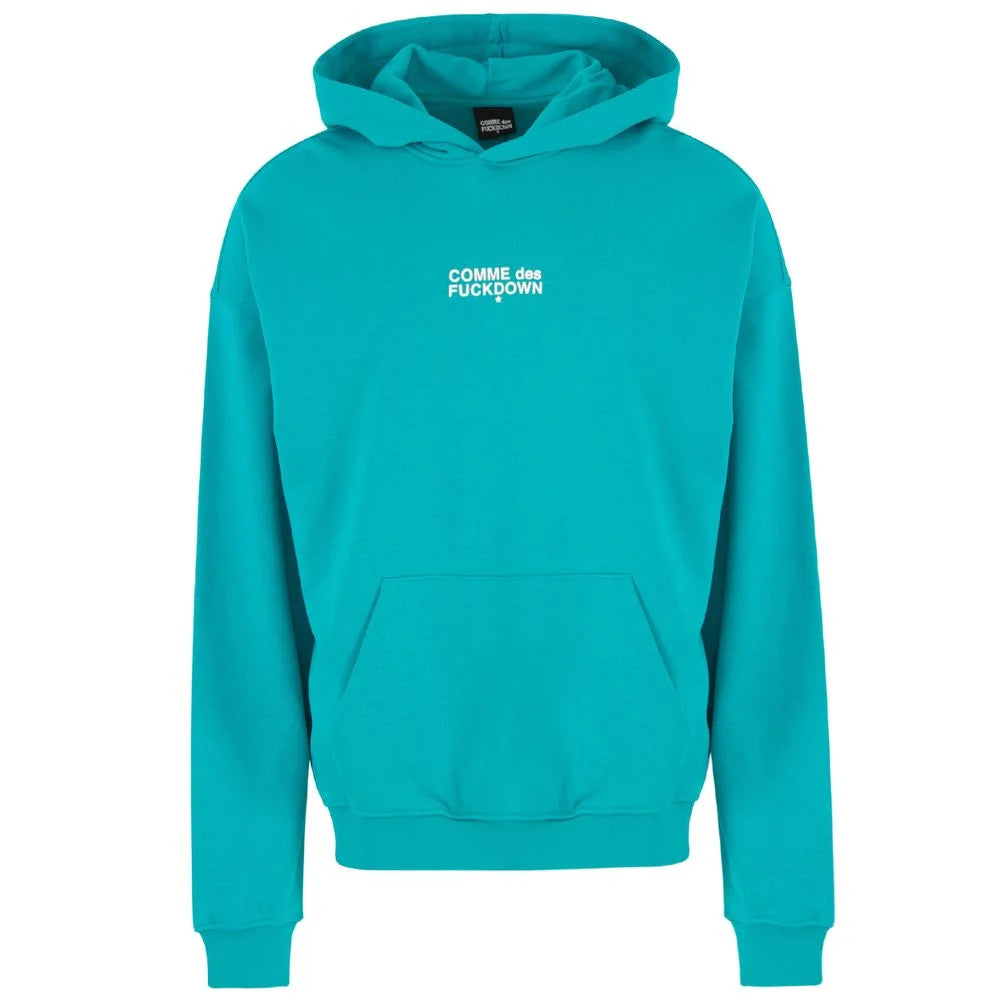 Comme Des Fuckdown Green Cotton Men Hoodie - XS - Hoodies