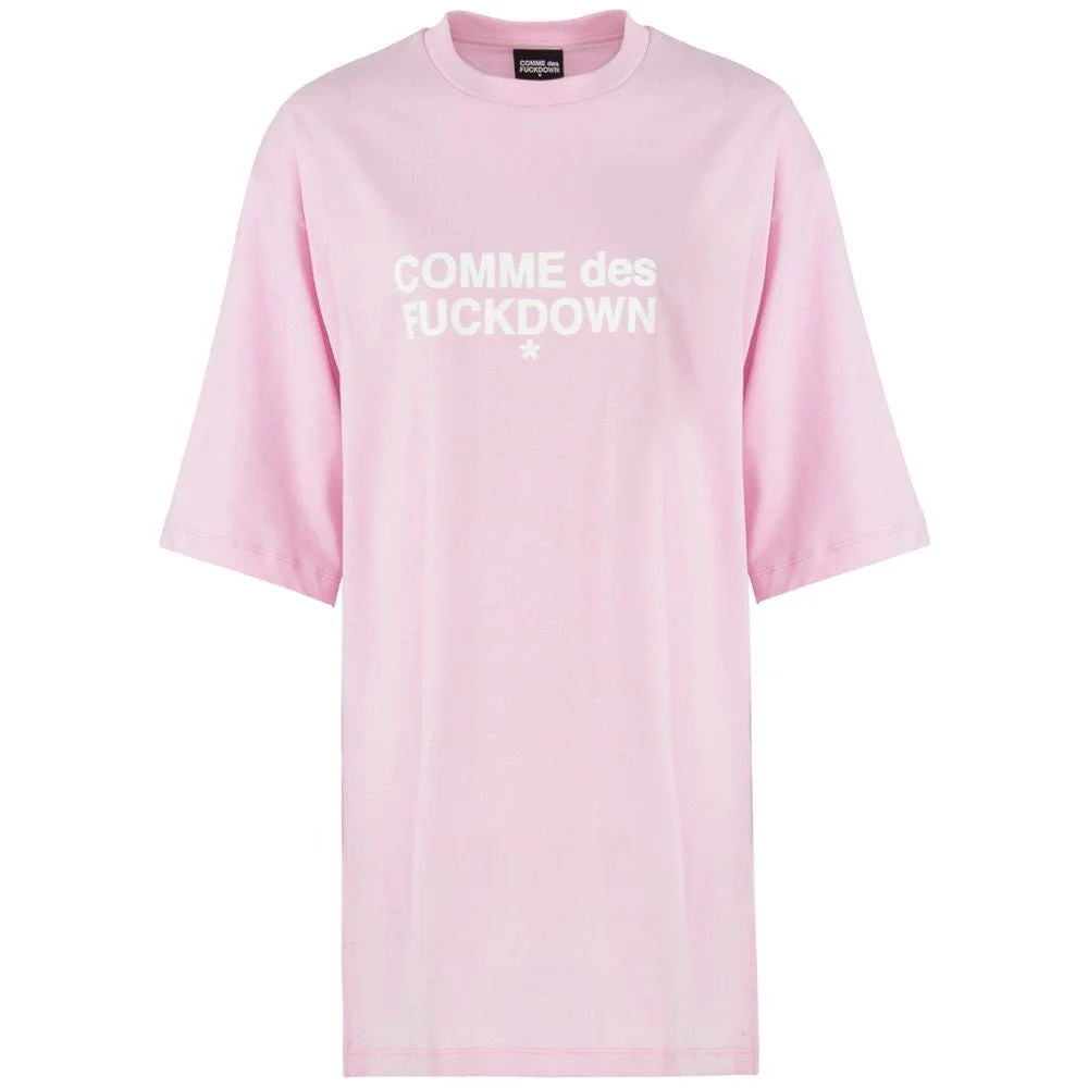 Comme Des Fuckdown Pink Cotton Dress - M - Dresses