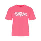 Comme Des Fuckdown Pink Cotton Women T-Shirt - T-Shirts
