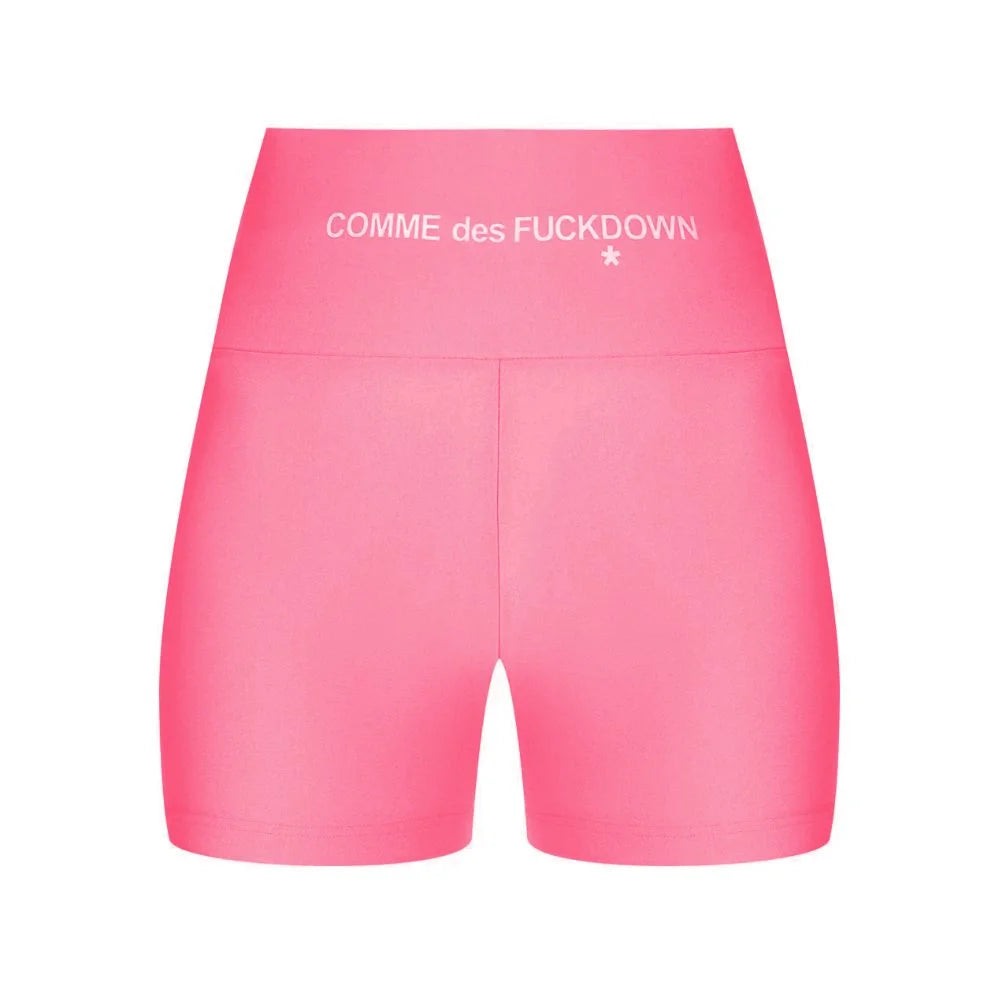 Comme Des Fuckdown Pink Polyester Short - S - Short Trousers