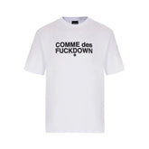 Comme Des Fuckdown White Cotton T-Shirt - T-Shirts