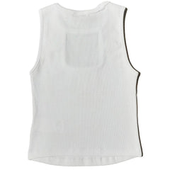 Comme Des Fuckdown White Cotton Women Top - Tank Tops