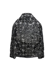 Comme Des Garçons Bicolor Polyethylene Leather Jacket - S