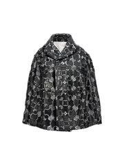 Comme Des Garçons Bicolor Polyethylene Leather Jacket - S