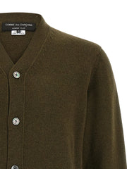 Comme Des Garçons Bicolor Wool Cardigan - M