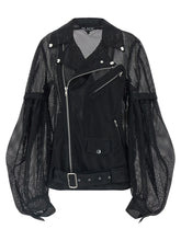 Comme Des Garçons Black Polyester Biker Jacket - XL