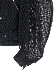 Comme Des Garçons Black Polyester Biker Jacket - XL