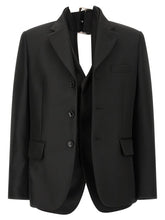 Comme Des Garçons Black Polyester Blazer - XS