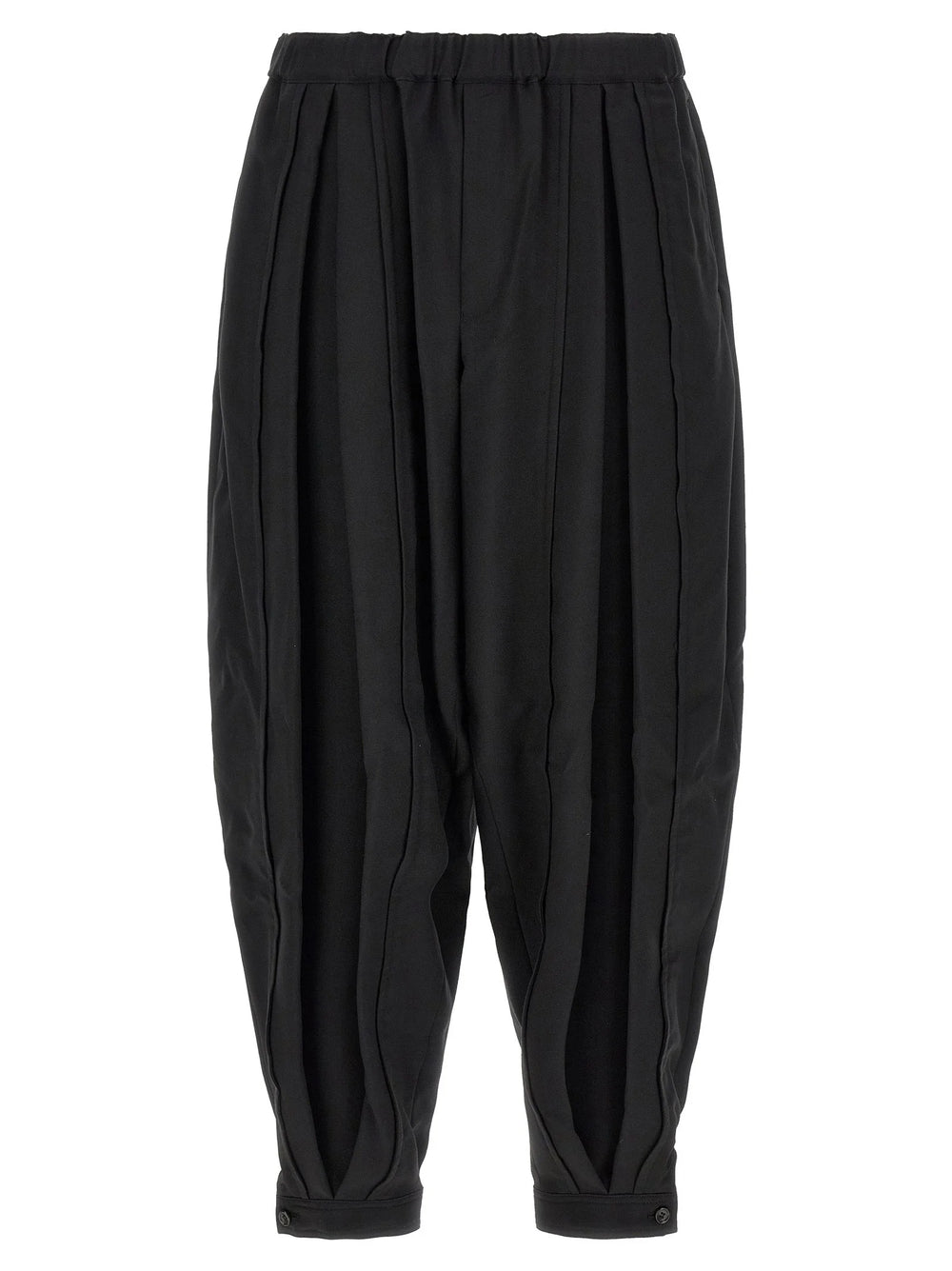 Comme Des Garçons Black Polyester Casual Pants