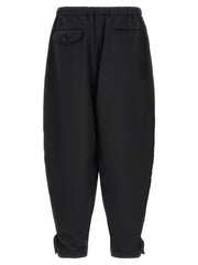 Comme Des Garçons Black Polyester Casual Pants