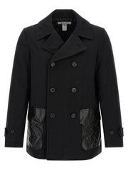 Comme Des Garçons Black Polyester Coat