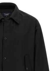 Comme Des Garçons Black Polyester Full-Length Jacket