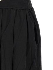 Comme Des Garçons Black Polyester Midi Skirt - S