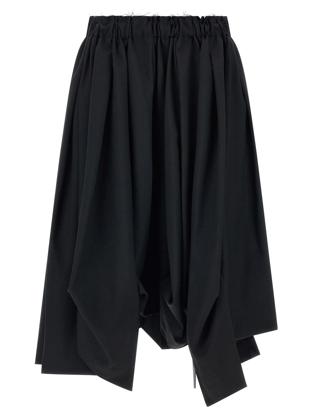 Comme Des Garçons Black Wool Bermuda Shorts - S