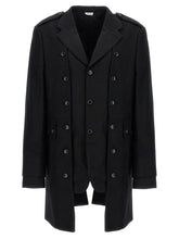 Comme Des Garçons Black Wool Coat - L