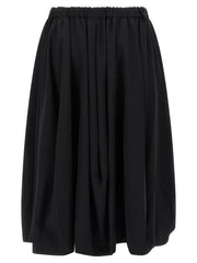 Comme Des Garçons Black Wool Mini Skirt