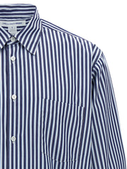 Comme Des Garçons Blue Cotton Blouse - XL