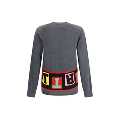 Comme Des Garçons Crewneck Sweater with colorful lettering - Sweatshirts
