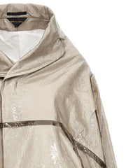 Comme Des Garçons Gray Polyethylene Coat - S