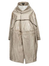 Comme Des Garçons Gray Polyethylene Coat - S