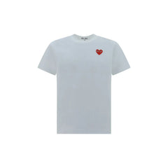 Comme Des Garçons Play White Cotton T-Shirt - L