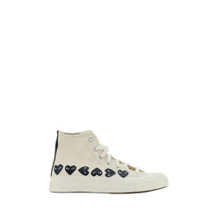 Comme Des Garçons Play x Converse White Rubber High Top Sneakers - EU40/US7