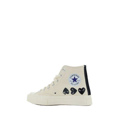Comme Des Garçons Play x Converse White Rubber High Top Sneakers - EU40/US7