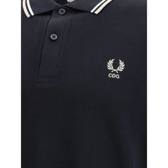 Comme Des Garçons Short Sleeves Black Polo - Polos