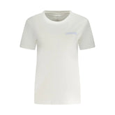Converse White Cotton Women T-Shirt - T-Shirts