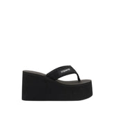 Coperni Black Polyamide Platform Sandals