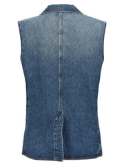 Coperni Blue Cotton Sleeveless Jacket - S