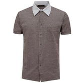 Corneliani Bicolor Cotton Shortsleeve - IT50 | L - Shirts