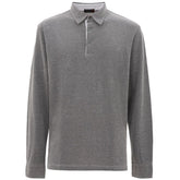 Corneliani Gray Cotton Polo Shirt - IT50 | L - Polos