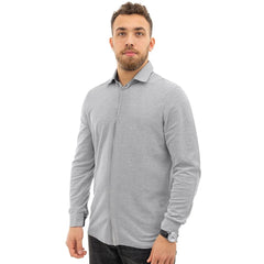 Corneliani Gray Cotton Shirt - IT48 | M - Shirts