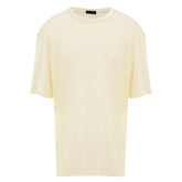 Corneliani Yellow Linen T-Shirt - 62 - T-Shirts