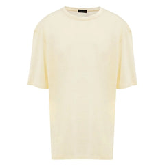 Corneliani Yellow Linen T-Shirt - 62 - T-Shirts