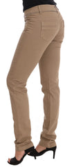 Costume National Beige Cotton Stretch Slim Fit Jeans - W26 - Jeans
