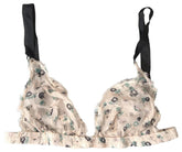 Costume National Beige Floral Underwear Bikini Bra - IT1 | XS - Bras