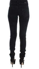 Costume National Black Cotton Slim Fit Denim Jeans - W26 - Jeans