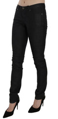 Costume National Black Low Waist Skinny Casual Denim Jeans - Jeans