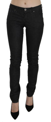 Costume National Black Low Waist Skinny Casual Denim Jeans - Jeans