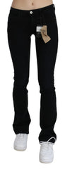 Costume National Black Low Waist Skinny Denim Cotton Jeans - W26 - Jeans
