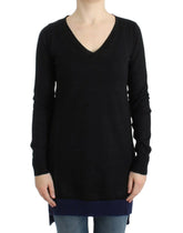 Costume National Black V-neck lightweight sweater - M - Sweaters