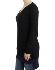Costume National Black V-neck lightweight sweater - M - Sweaters