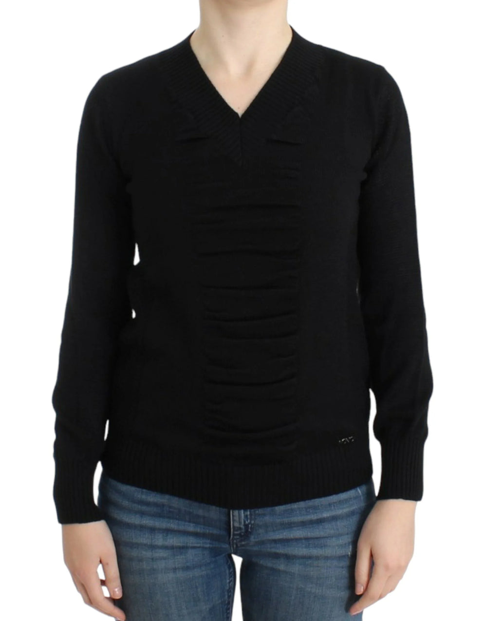 Costume National Black V-neck wool sweater - XS - Sweaters